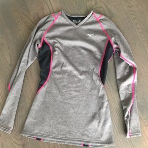 Mizuno wool wicking running shirt size m